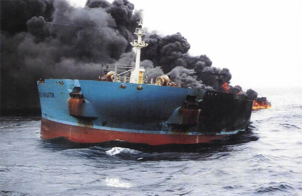 Ship Head-on Fire