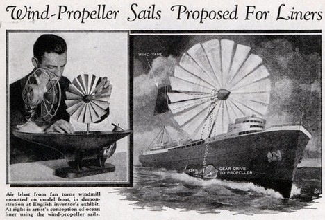 history from the future - wind propelled ships