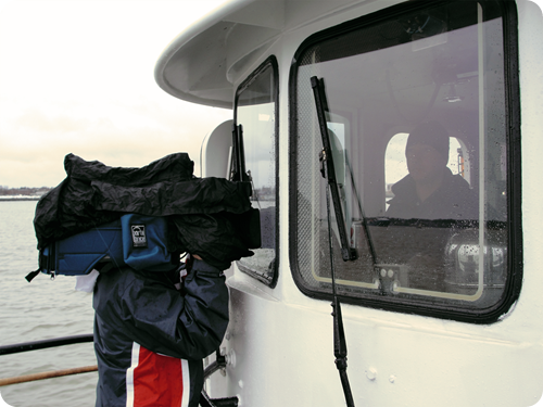4 State Dept contingent of Korean News Crews get some B roll