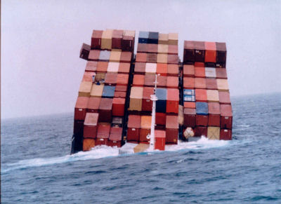 Container Ship Damage