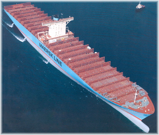 Emma Maersk Arial View