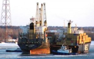 Lightening the Container Ship MSC Sabrina