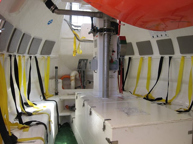lifeboat internal compartment