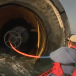 solid rocket booster recovery at sea