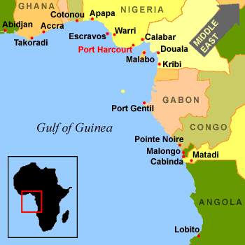 Gulf of Guinea map