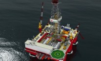 The newbuild ultra-deepwater semi-submerisbe, West Leo.  © Seadrill. All rights reserved.