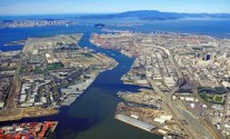 Photo: Aerial view of Port of Oakland via Wiki Commons