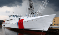 The second Fast Response Cutter, the Richard Etheridge, was launched in August. U.S. Coast Guard photo.