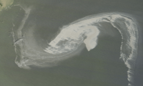 The Gulf Oil Spill as seen by a Nasa Satellite. Photo: NASA