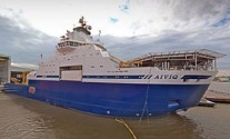 The MV Aiviq in Port Fourchon, Louisiana. Photo: Shell
