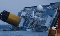 800px-Collision_of_Costa_Concordia_5_crop The Costa Concordia pictured on Jan. 14. Photo: Wikimedia Commons