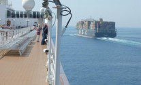 MSC cruise ship Lirica MSC cruise ship Lirica NEar Miss