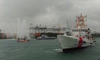 120209-G-KU792-175-CGC Bernard C. Webber Arrival The Coast Guard Cutter Webber arrives at Coast Guard Sector Miami Feb. 9, 2012. (U.S. Coast Guard photo by Petty Officer 3rd Class Sabrina Elgammal.