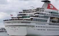 Miles Morgan Travel's Titanic Memorial Cruise leaves Southampton Exactly1309 paying passengers from all over the world set sail from Southampton on a 12 night cruise to commemorate the centenary of the sinking of the Titanic. Photo (c) sbw-photo