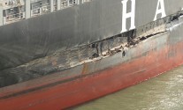800px-COSCO_Busan_damage_2007 Damage to the Cosco Busan after the allision with San Francisco's Bay Bridge.