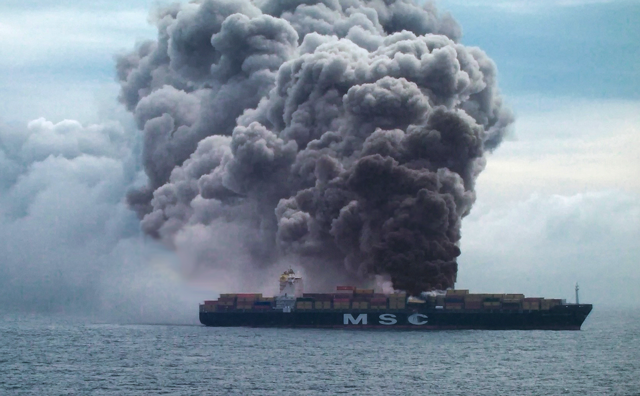 MSC Flaminia Container Ship Fire