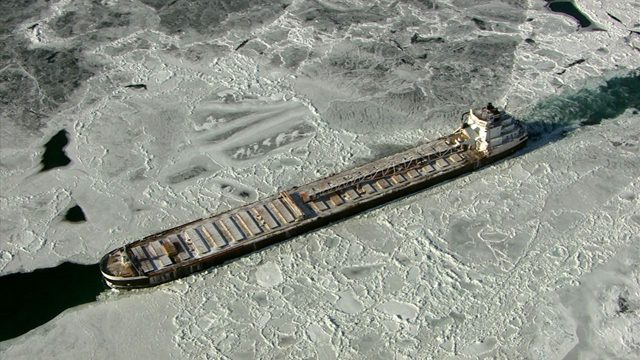 sam laud ice detroit river shipping