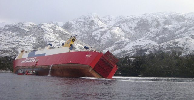 Chilean Ferry Amadeo Capsizes After Running Aground