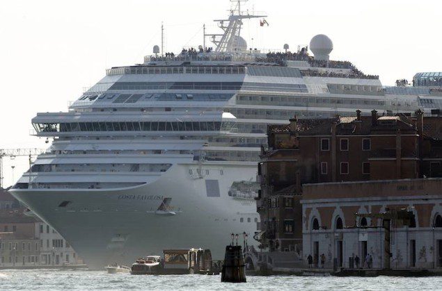 The Costa Favolosa cruise ship is seen in Venice lagoon in this June 16, 2012 file photo. REUTERS/Stefano Rellandini/Files