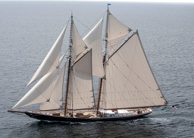 141′ Replica Schooner is Launched | Sailing With Devious, 2014