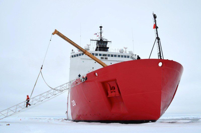 US Coast Guard Icebreaker Healy Gangway