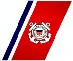 USCG Coast Guard Racing Stripe Logo