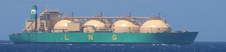 An LNG Ship At Sea