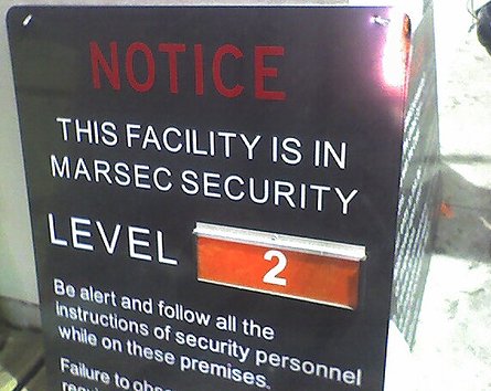 MARSEC Level 2 Sign - ISPS