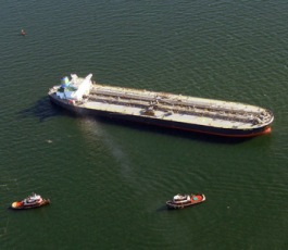 Tanker White Sea Aground Off Coney Island