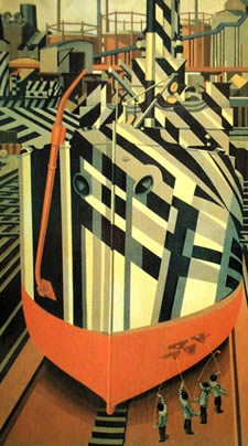 Dazzle Ship Painting