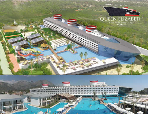 Queen Elizabeth Elite Cruise Ship Hotel - Kemer Turkey