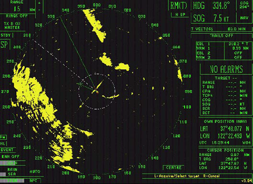 Radar Image From The Cosco Busan