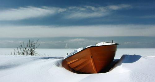 Winter Boat by RamnonaG