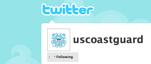 USCG Twitter Profile
