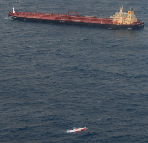  Vendee Globe capsize of Jean Le Cam - Rescue Tanker Sonangol Kassanje