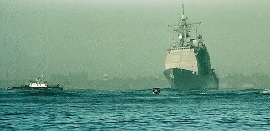 Navy Destroyer Port Royal Aground