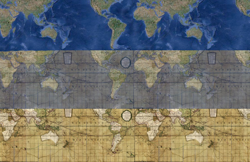 antique maps google earth overlay