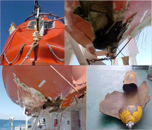 lifeboat air bottle explosion photo