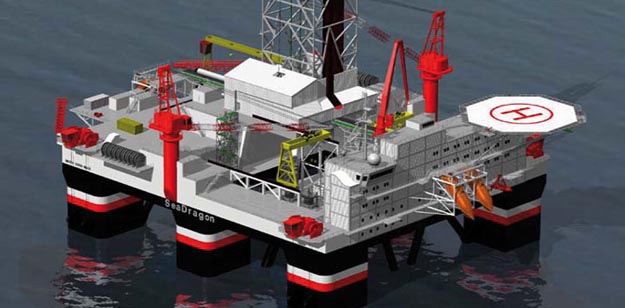 Seadragon Seadrill Semi-Submersible Oil Rig Bought From Vantage Drilling