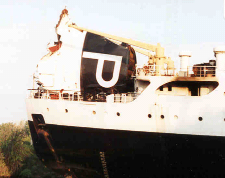 Funnel after collision