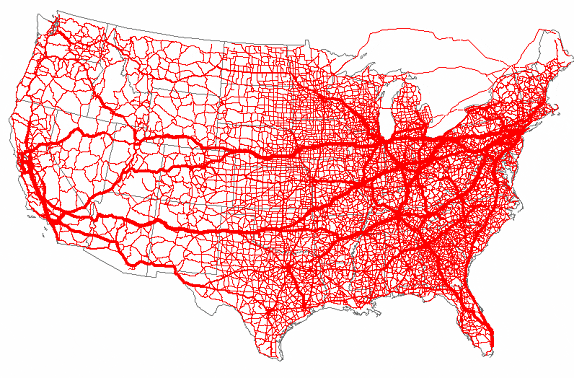 US Truck Congestion Analysis Map