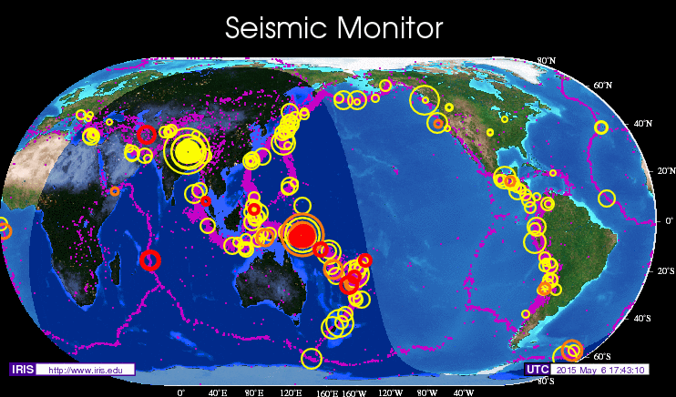 Live Earthquake Map