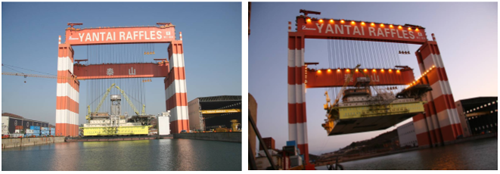 World's Largest Crane On The Move - Raffles China