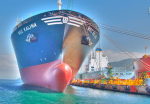 Container Ship MSC Kalina HDR