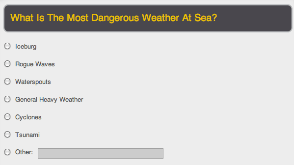 Heavy Weather Poll