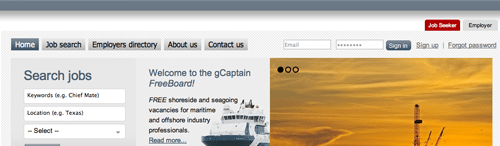 The gCaptain FreeBoard – free and unlimited job postings for employers worldwide