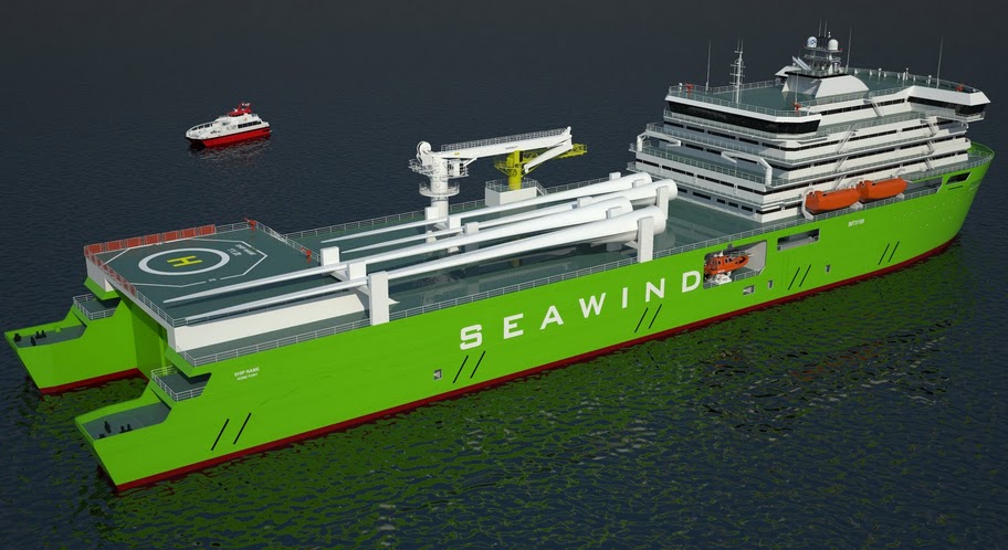 Offshore Wind-Farm Maintenance Vessel (WMV) concept cuts costs and carbon