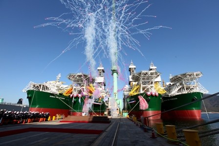 Dryships Launches First Newbuild Drillship – Ocean Rig Corcovado