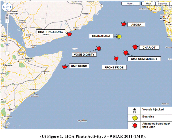 Weekly Maritime Crime and Piracy Update – Week of 3 March 2011