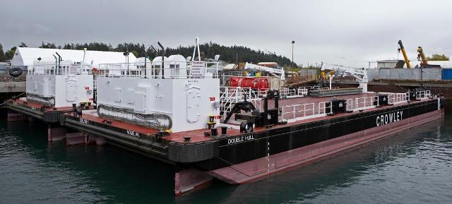 Crowley’s Double Hull Petroleum Tank Barges for Western Alaska